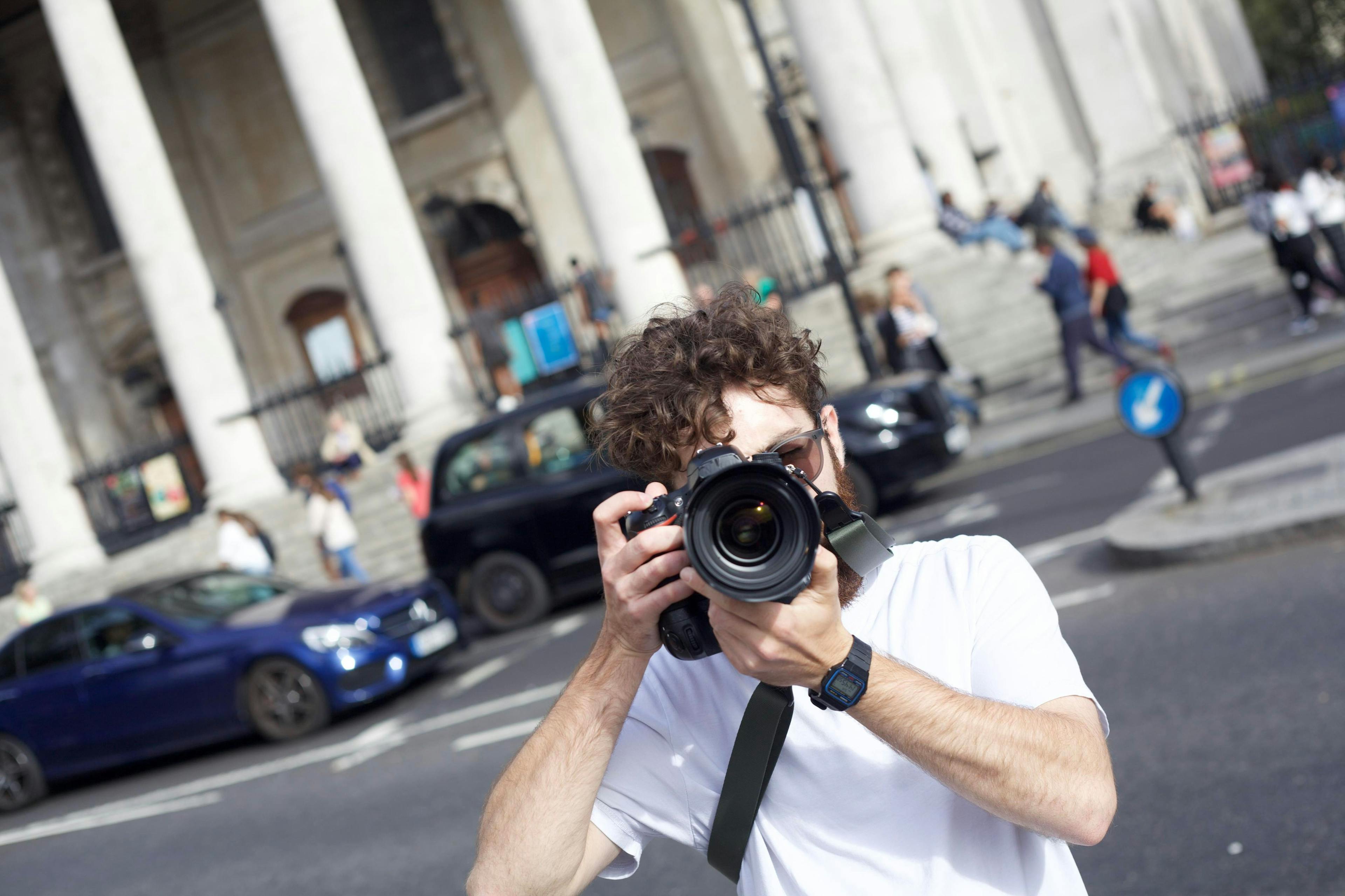 Self-portrait in the streets.