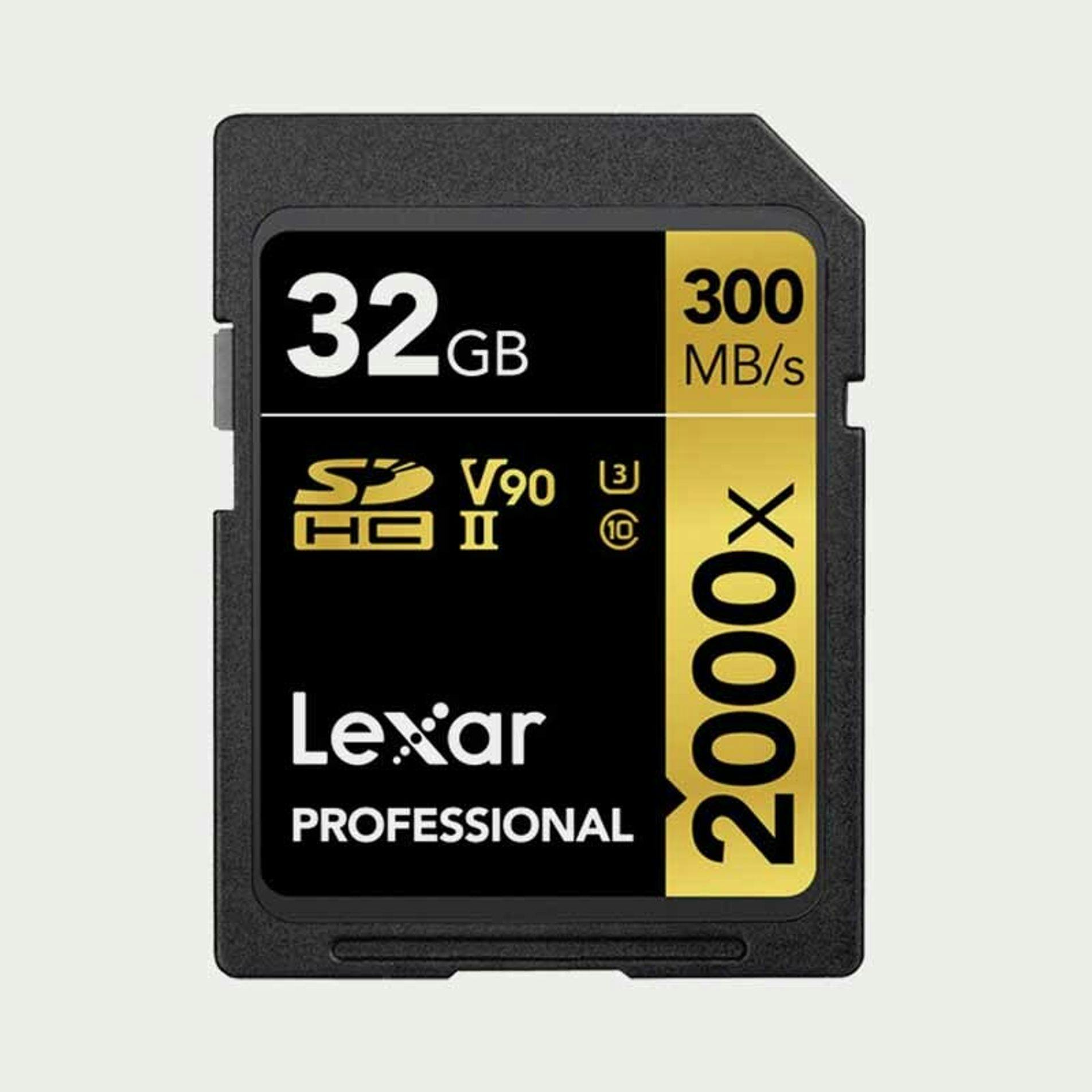 Professional SDXC Memory Card - 2000x UHS-II Class 10 - 32GB / Single Pack